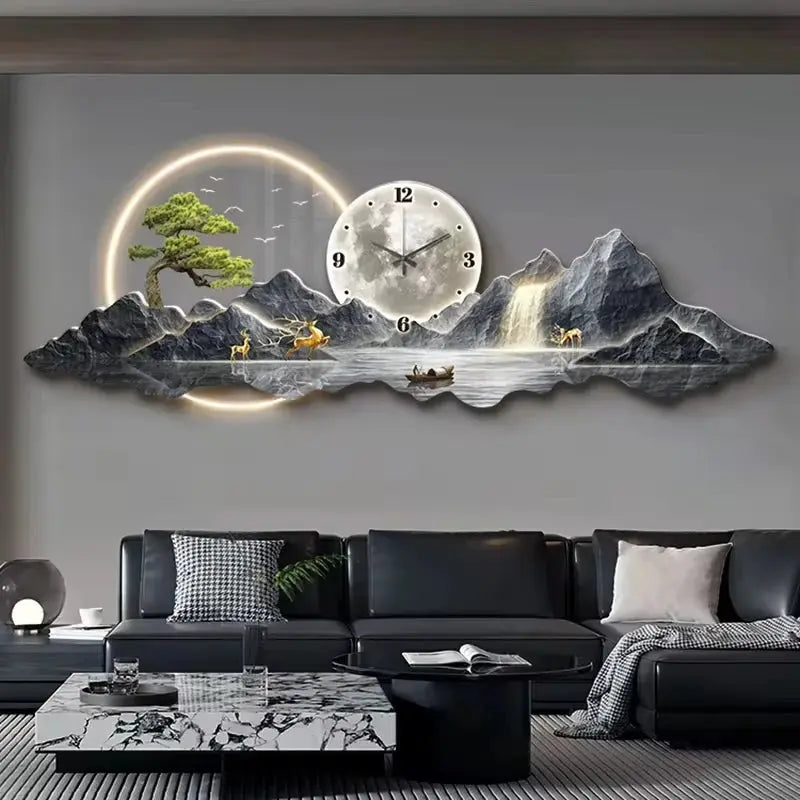 Horloge Murale Japonaise Lumineuse Zen & Minimaliste