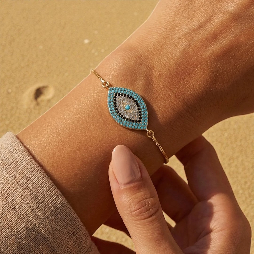 Bracelet Oeil Bleu - Protection du Mauvais Œil