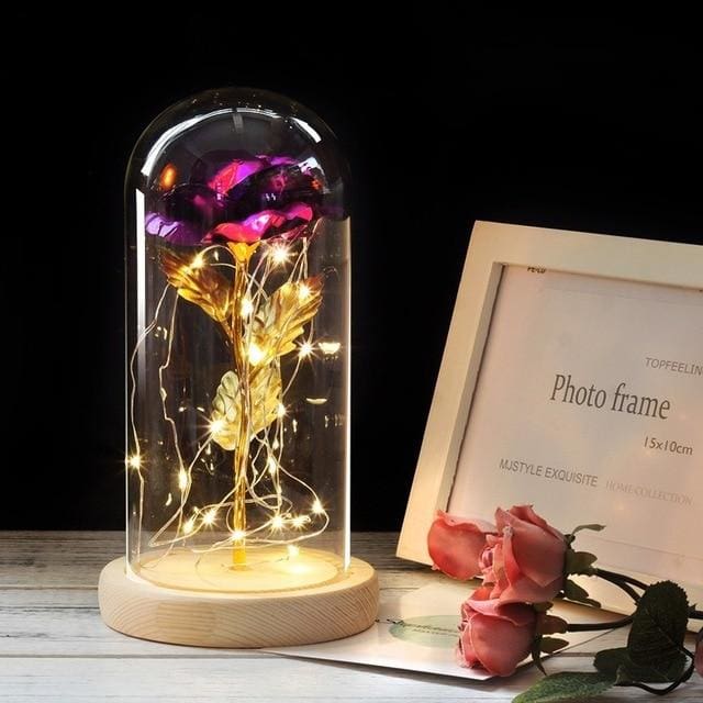 Rose Éternelle sous Cloche – Élégance & Romance Durable