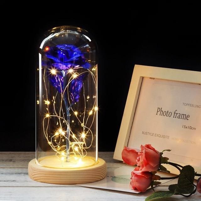 Rose Éternelle sous Cloche – Élégance & Romance Durable