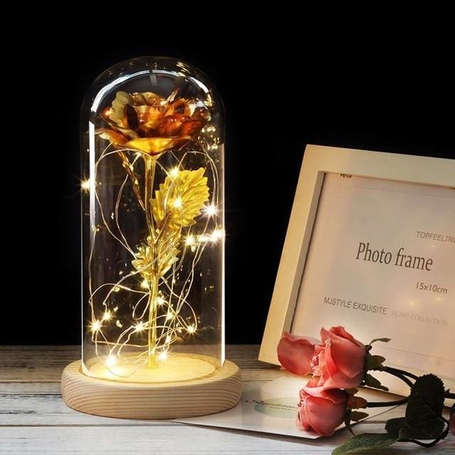 Rose Éternelle sous Cloche – Élégance & Romance Durable