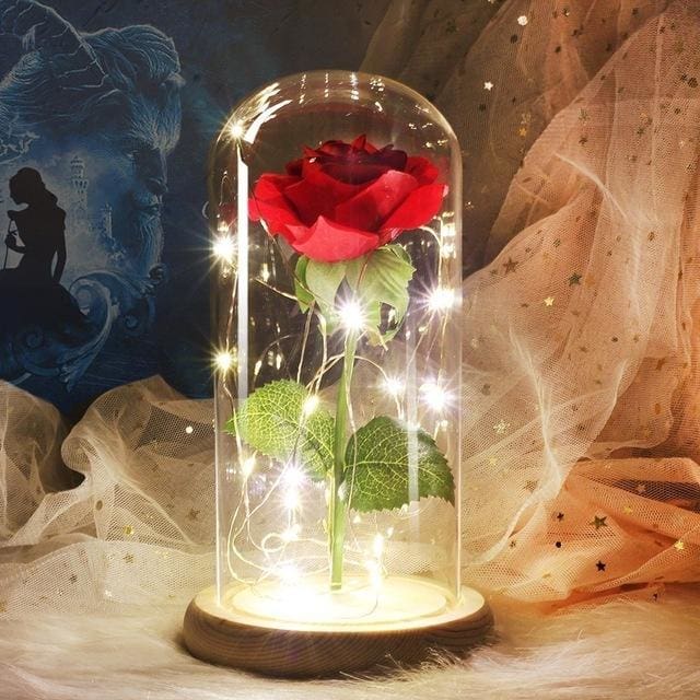 Rose Éternelle sous Cloche – Élégance & Romance Durable