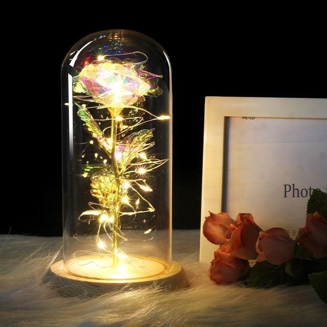 Rose Éternelle sous Cloche – Élégance & Romance Durable