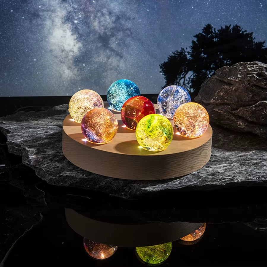 Lampe d’Ambiance “Rondes Planètes” – Lumière Ambiante & Décoration Cosmique