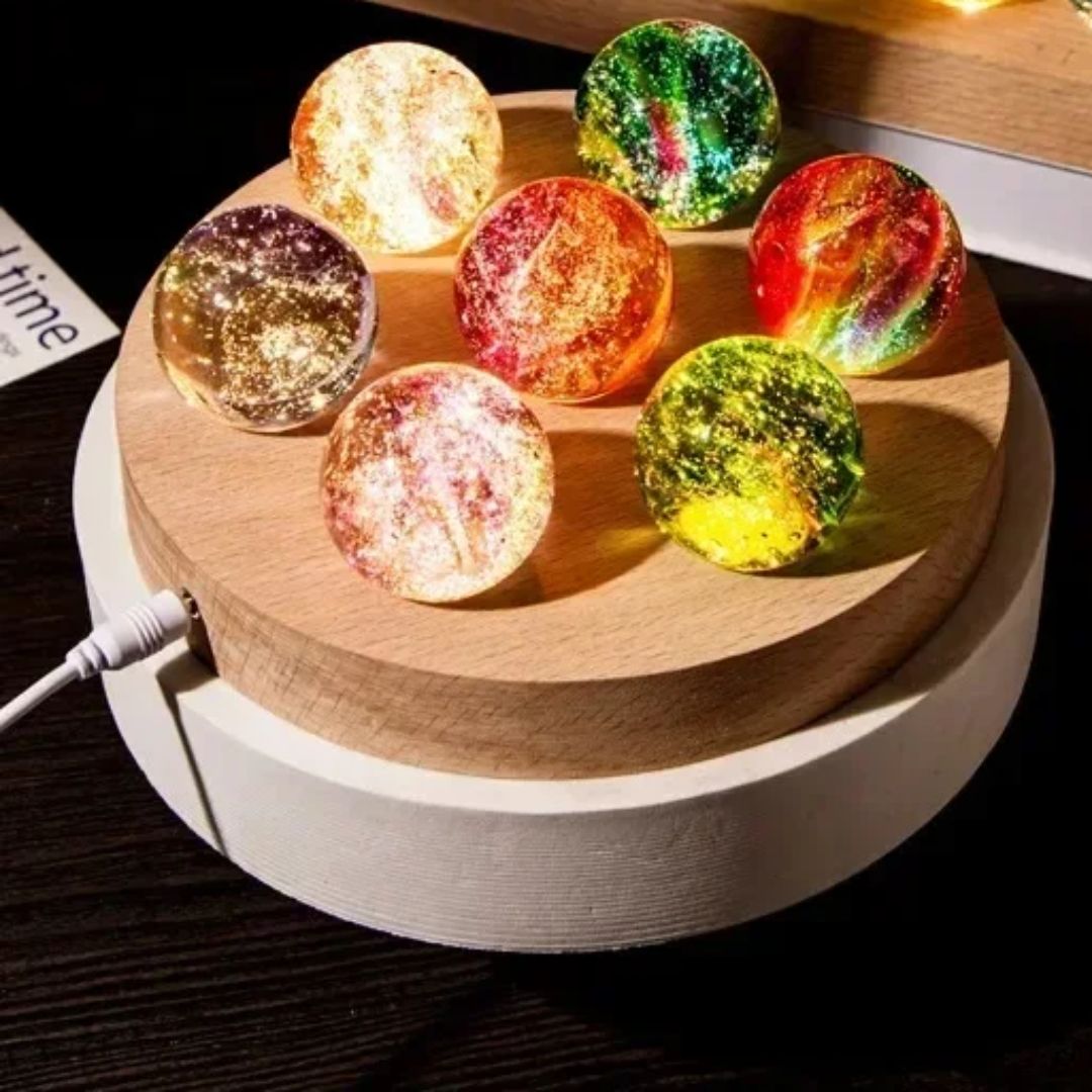 Lampe d’Ambiance “Rondes Planètes” – Lumière Ambiante & Décoration Cosmique