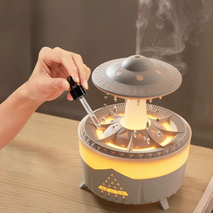 Lampe Zen + Humidificateur d’air à gouttes d’eau — Lumière & Bien-être