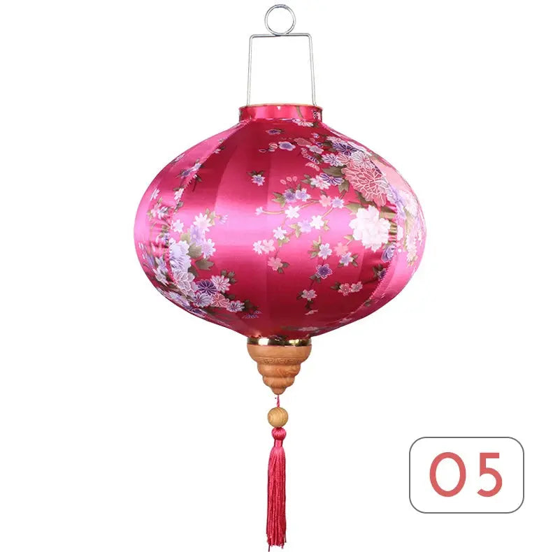 Lanterne Murale Japonaise en Soie Traditionnelle