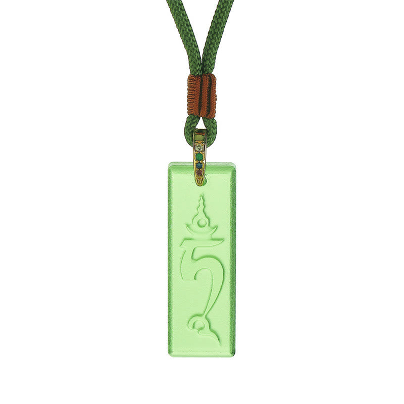 Collier Cristal Liuli Tara Verte ou Bouddha Médecine