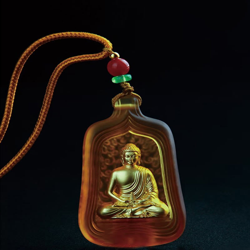 Collier Bouddha Médecine Cristal Liuli 48 mm