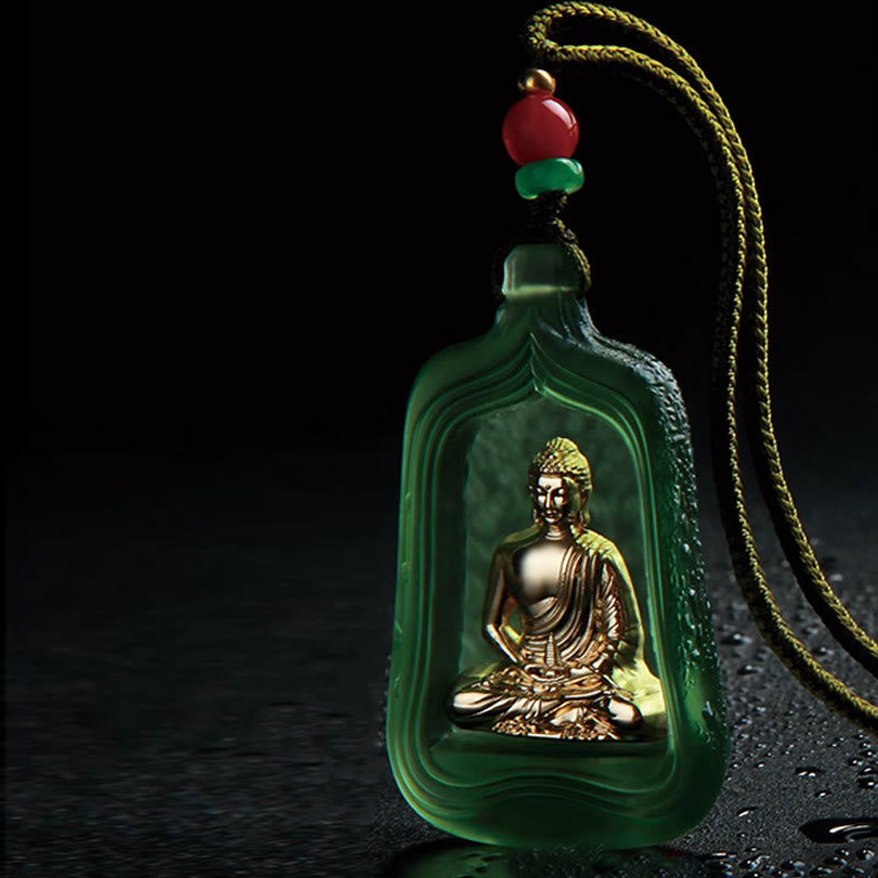 Collier Bouddha Médecine Cristal Liuli 48 mm