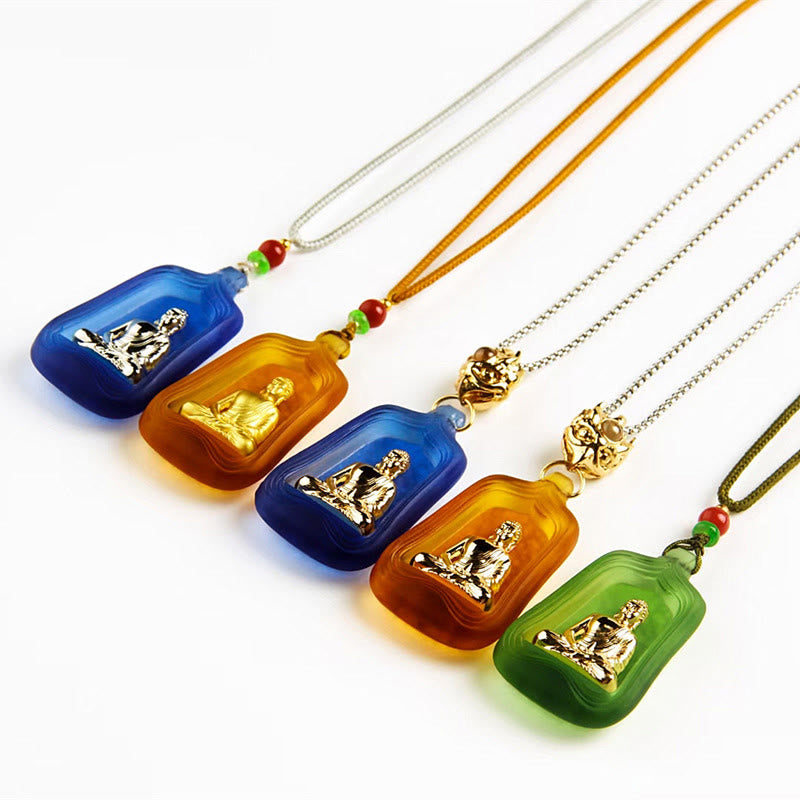 Collier Bouddha Médecine Cristal Liuli 48 mm