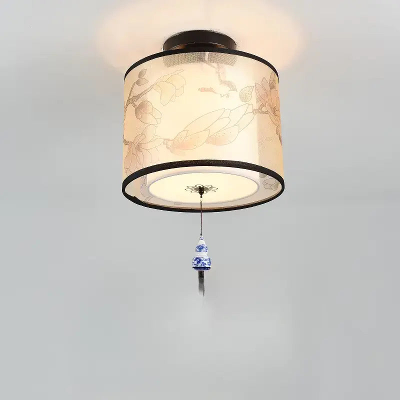 Plafonnier Asiatique LED Zen au Motif Lotus