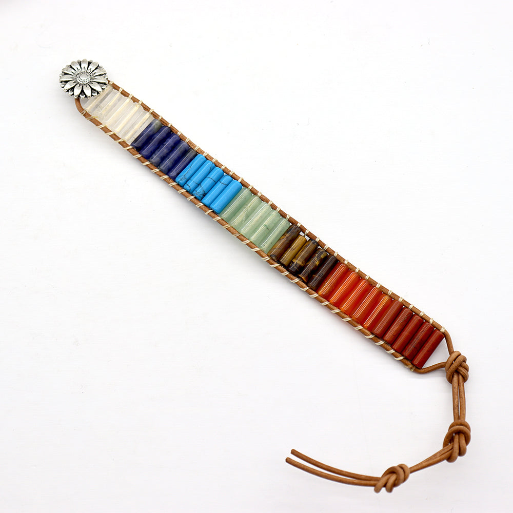 Bracelet 7 Chakras Ajustable 16-26cm
