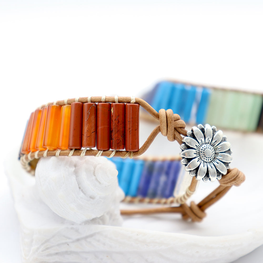 Bracelet 7 Chakras Ajustable 16-26cm