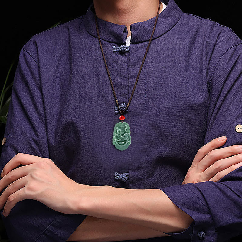 Collier en Jade Naturel Zodiac Chinois (12 Signes)