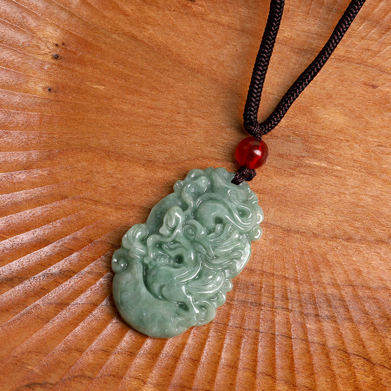 Collier en Jade Naturel Zodiac Chinois (12 Signes)