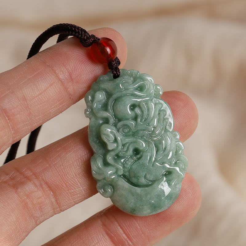 Collier en Jade Naturel Zodiac Chinois (12 Signes)