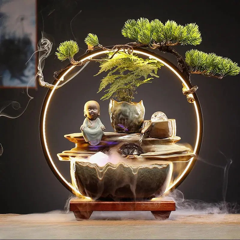 Flux Harmonie · Fontaine d’Encens LED Feng Shui