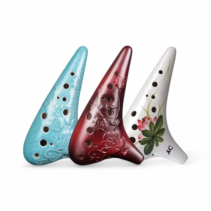 Ocarina Luxe Céramique à Motif
