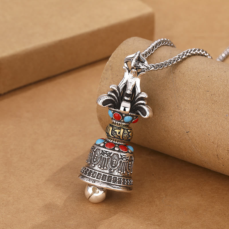 Collier Vajra Tibétain Om Mani Padme Hum en Cuivre