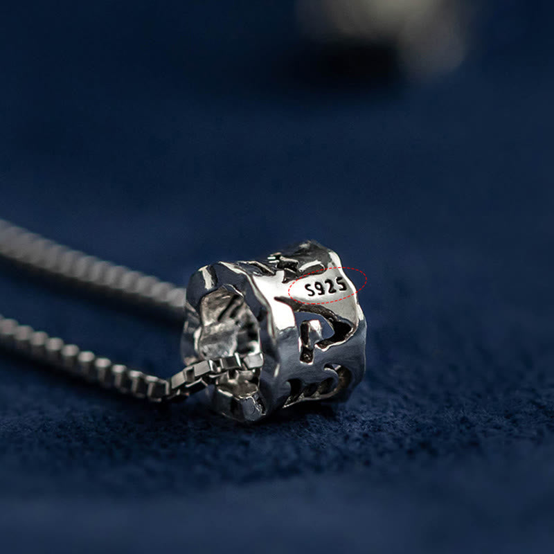 Collier Om Mani Padme Hum en Argent Sterling 925