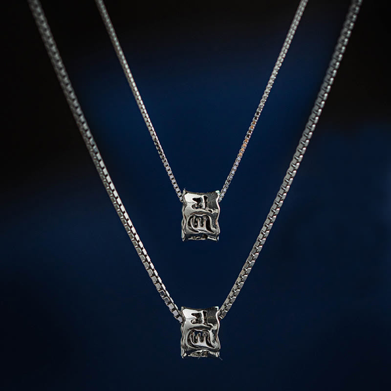 Collier Om Mani Padme Hum en Argent Sterling 925
