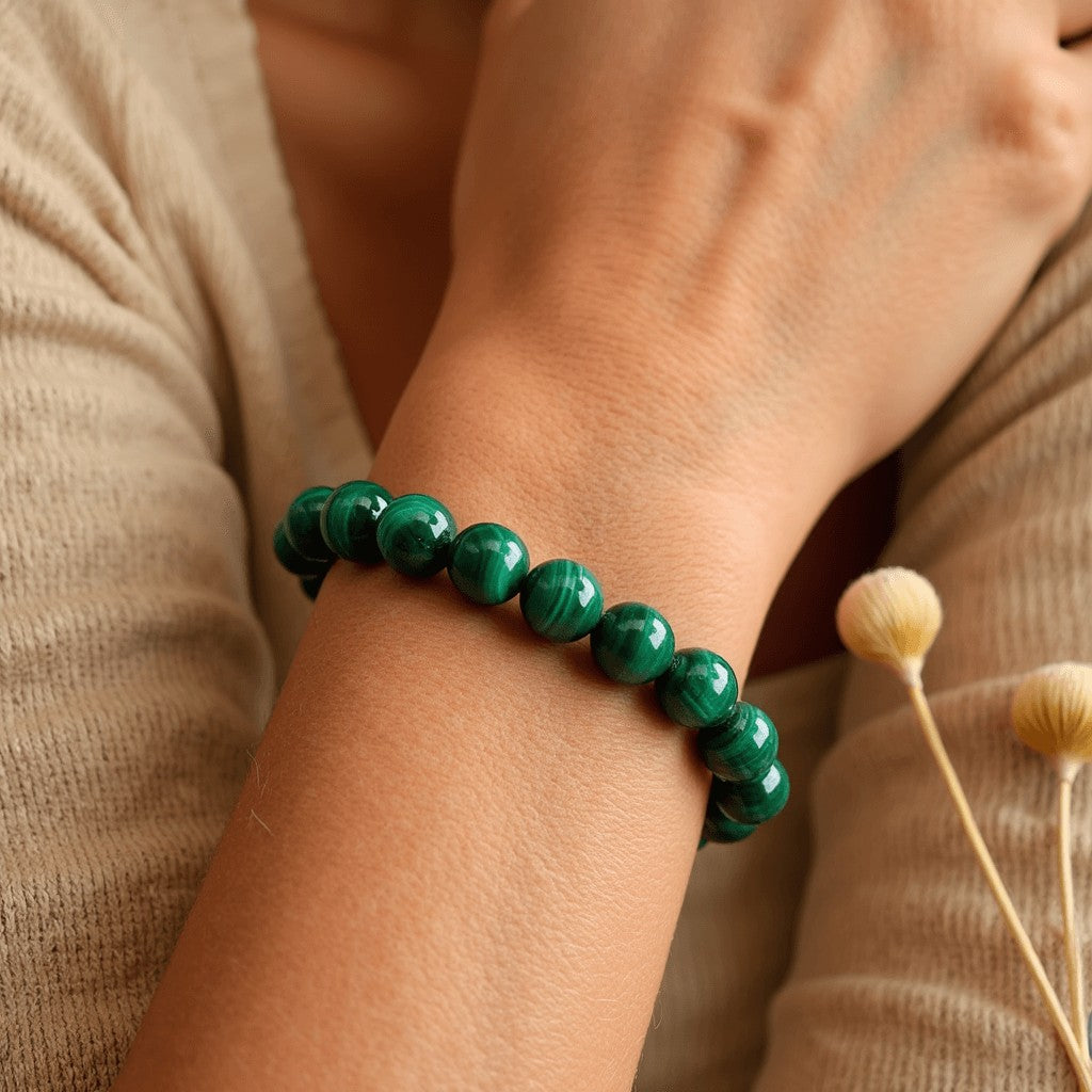 Bracelet Purification en Malachite Véritable