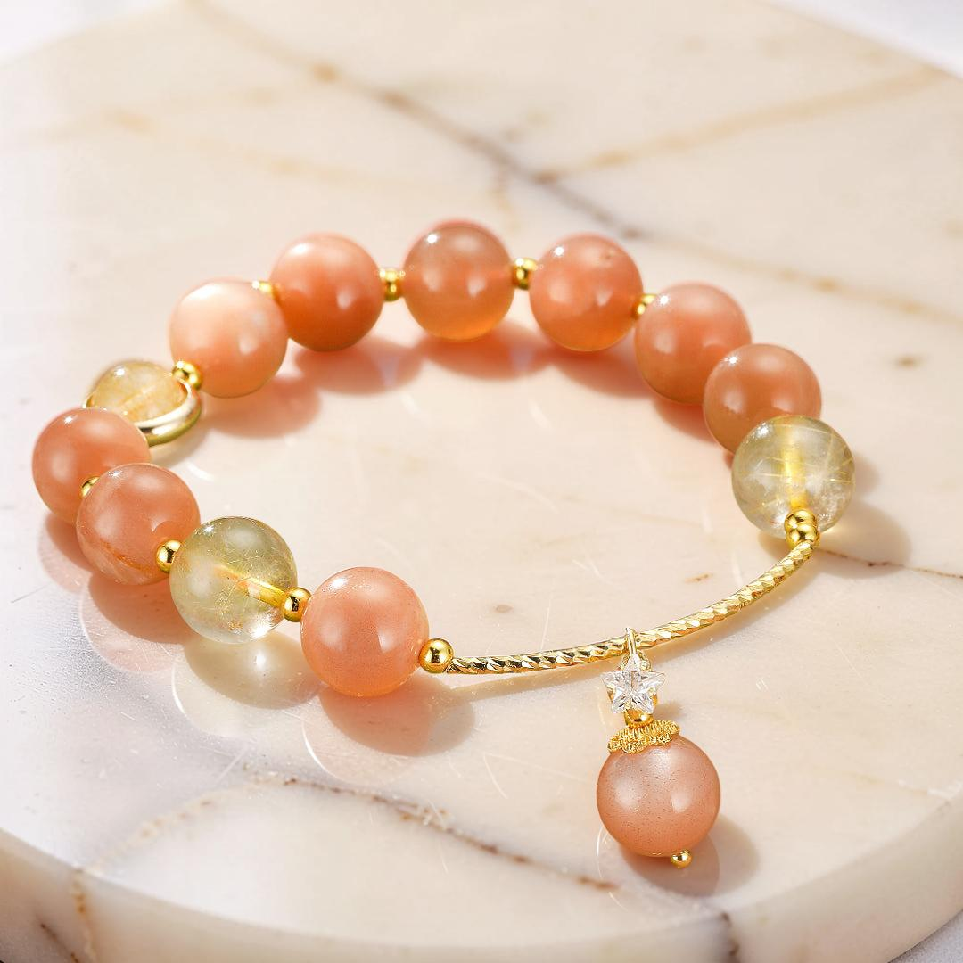 Bracelet Pierre de Soleil – Étoile Rayonnante