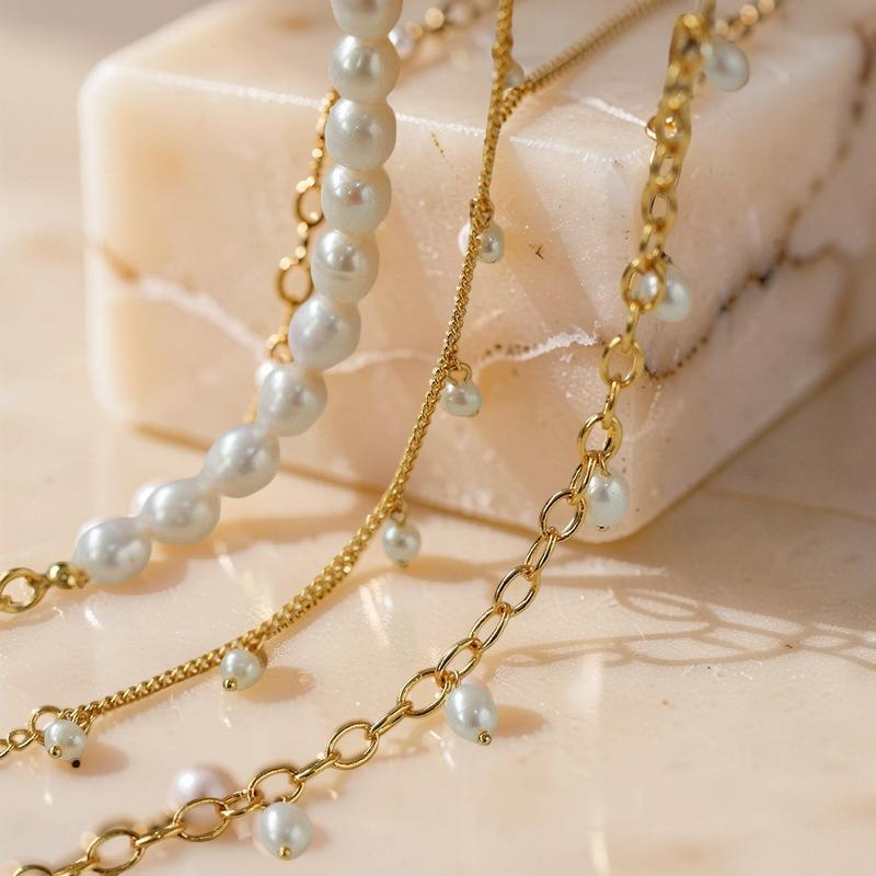 Bracelet de Cheville Perle – Douceur Délicate, Plaqué Or