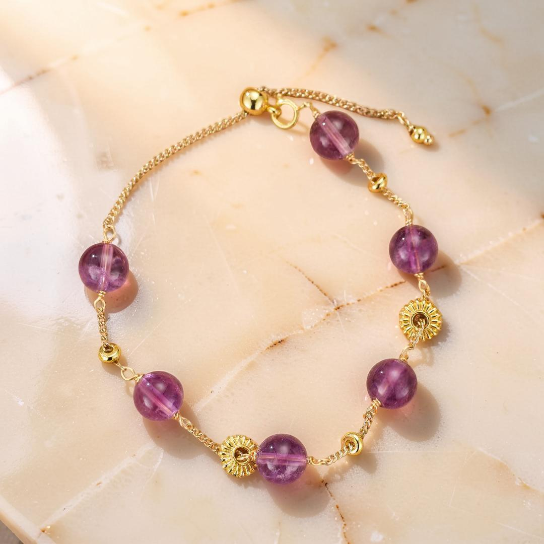Bracelet Améthyste – Rayonnement Violet