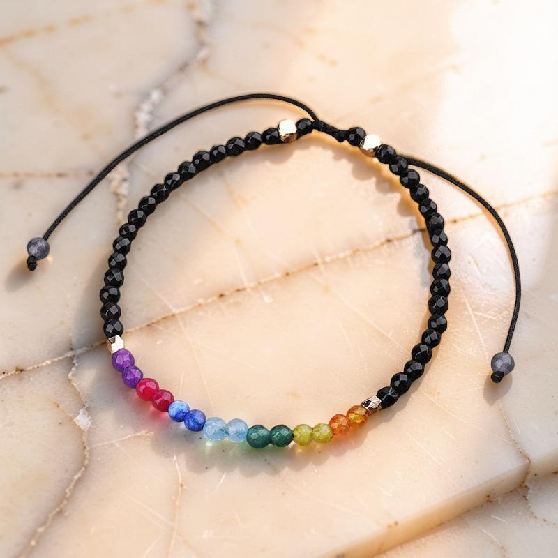 Bracelet 7 Chakras – Alignement, Pierres Naturelles