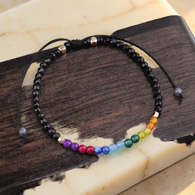 Bracelet 7 Chakras – Alignement, Pierres Naturelles