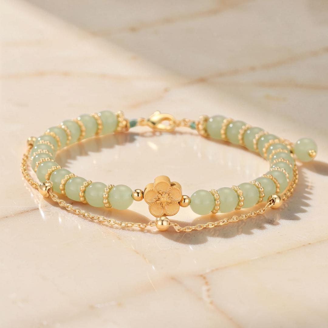 Bracelet Jade – Caresse de Sakura