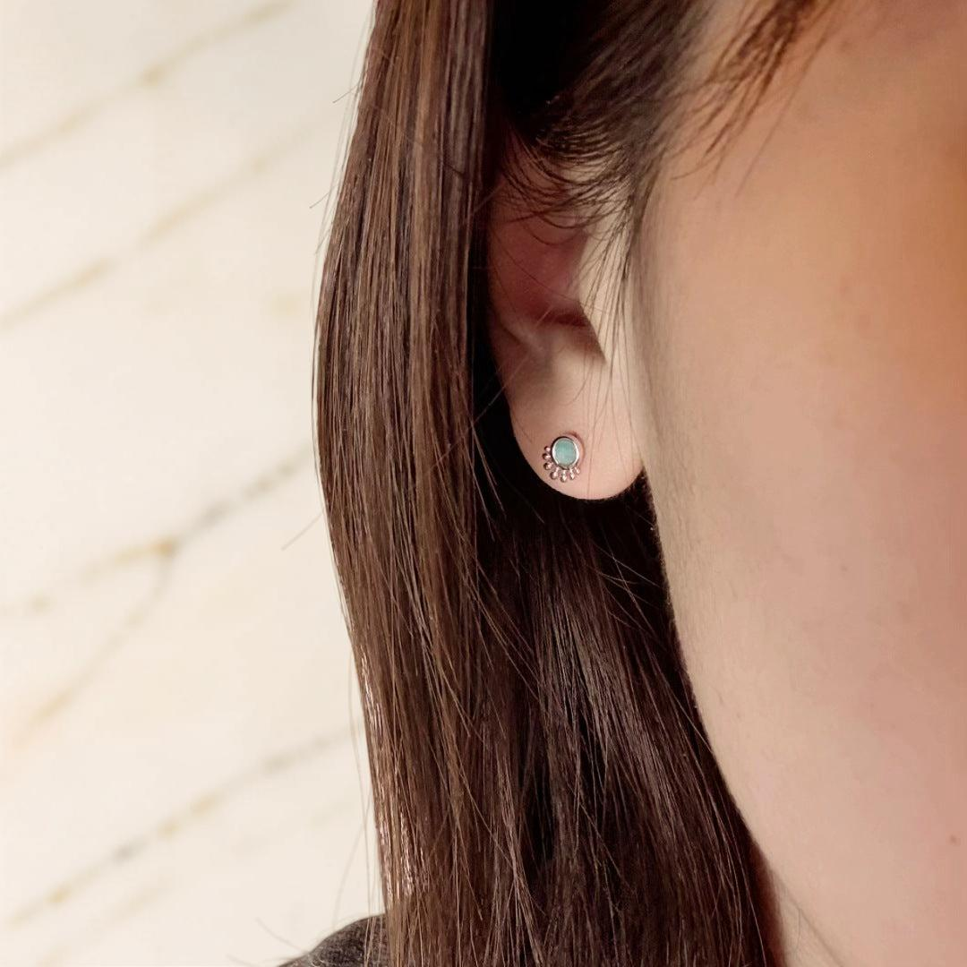 Boucles d'Oreilles Amazonite – Brise d'Océan, Argent