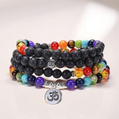 Mâlâ 108 Perles – Zenitude, Pierre de Lave