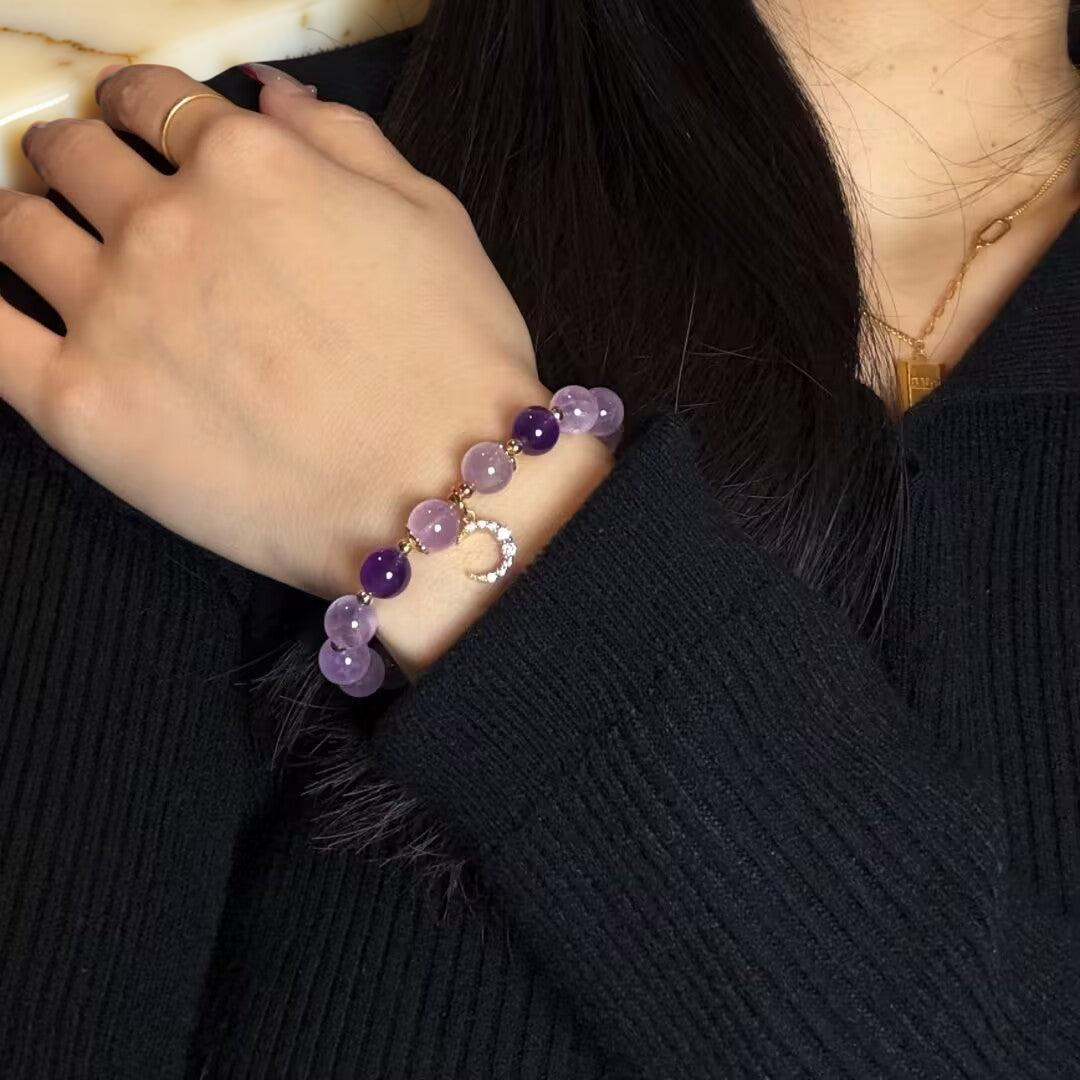 Bracelet Améthyste – Sérénité Lunaire