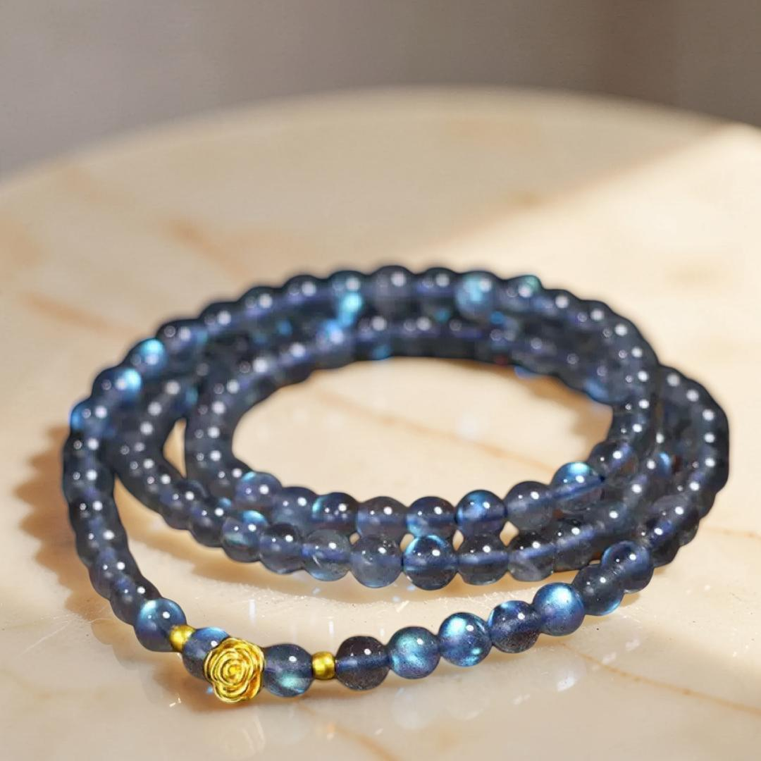 Bracelet Labradorite – Rose Doré