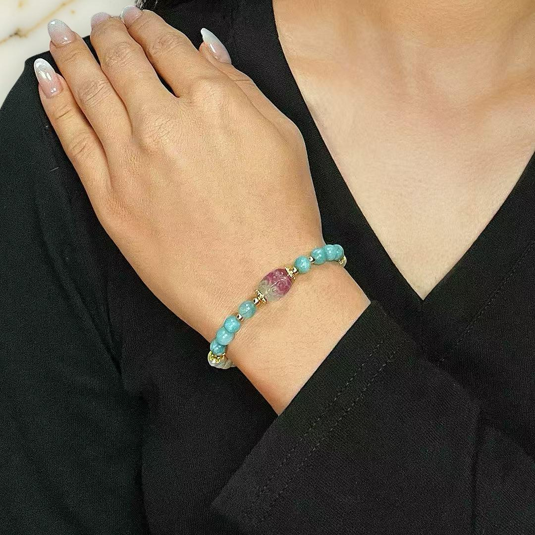 Bracelet Jade, Perle et Fluorite – Sérénité Céleste