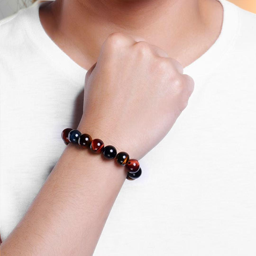 Bracelet Œil de Tigre Multicolore – Équilibre Intérieur