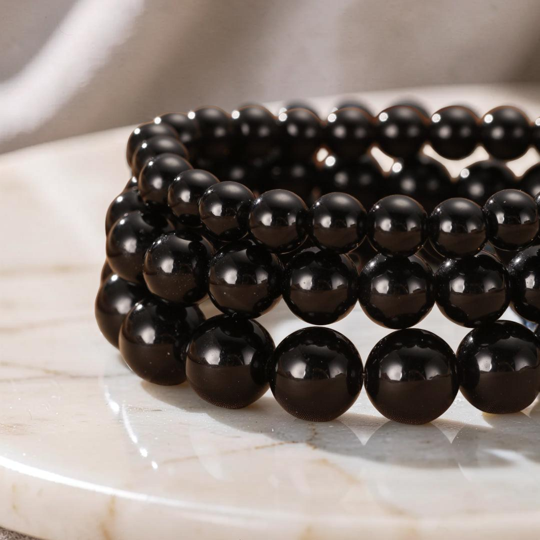 Bracelet Obsidienne – Force Silencieuse