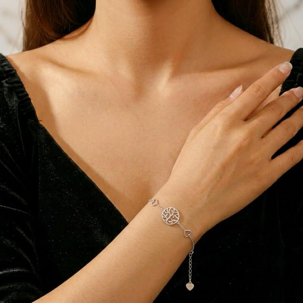 Bracelet Arbre de Vie – Amour et Vitalité, Argent 925