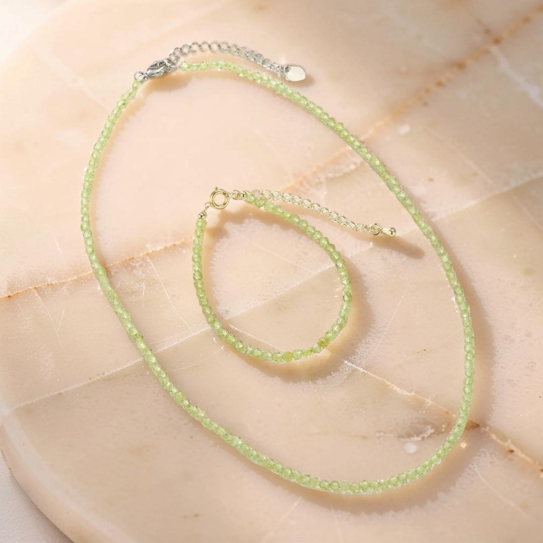 Bracelet Péridot – Rosée Verte