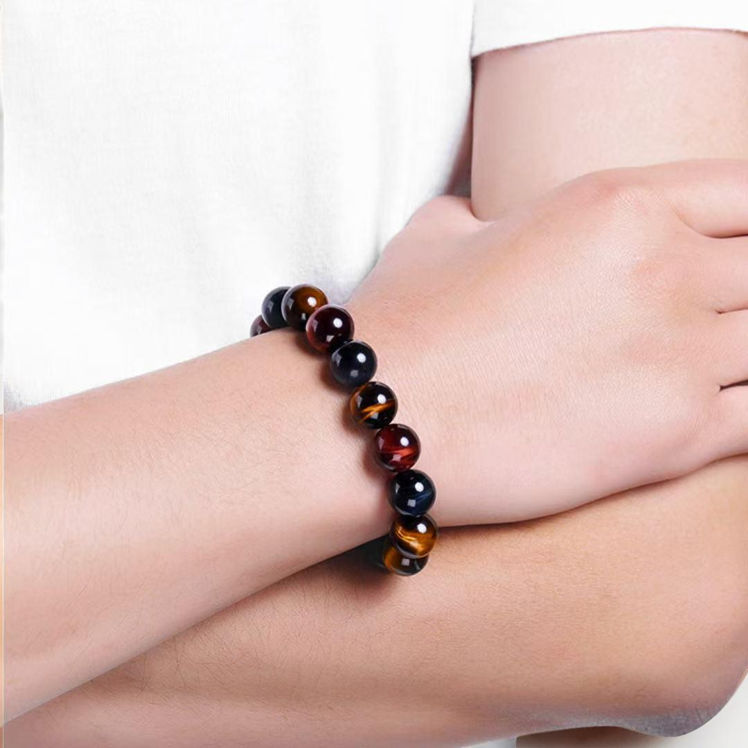 Bracelet Œil de Tigre Multicolore – Équilibre Intérieur