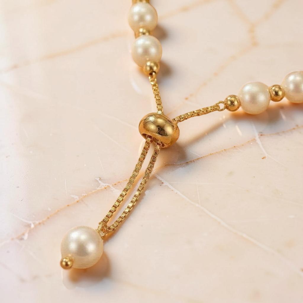 Bracelet Labradorite, Perle et Quartz Fraise – Aura Lumineuse