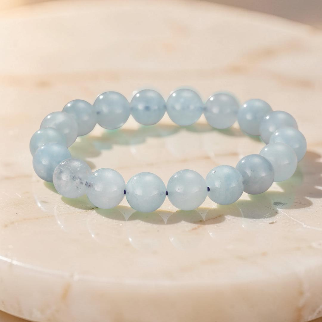 Bracelet Aigue-Marine – Sérénité Océanique