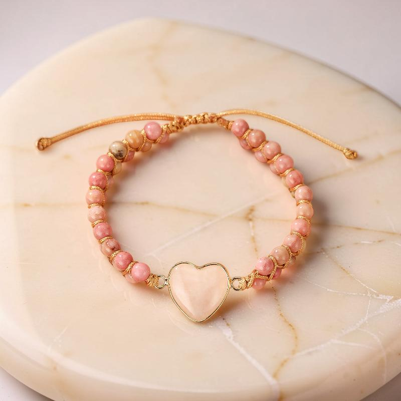 Bracelet Quartz Rose – Cœur de Joie