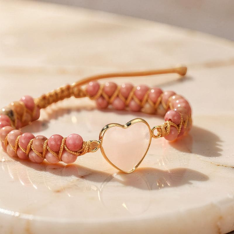 Bracelet Quartz Rose – Cœur de Joie