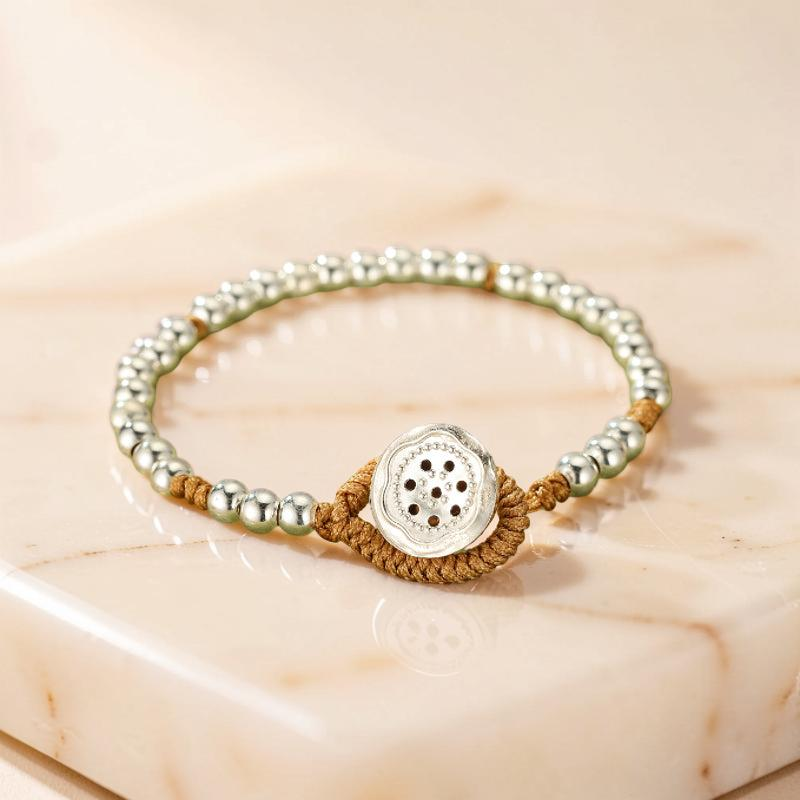 Bracelet Enfant – Graine de Lotus, Argent