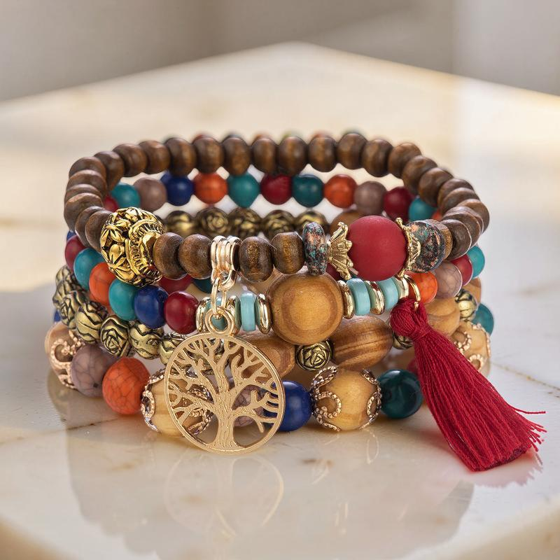 Bracelet Arbre de Vie - Abondance, Bois
