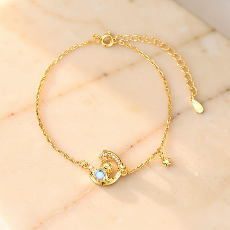 Bracelet Pierre de Lune – Harmonie Lunaire, Argent 925
